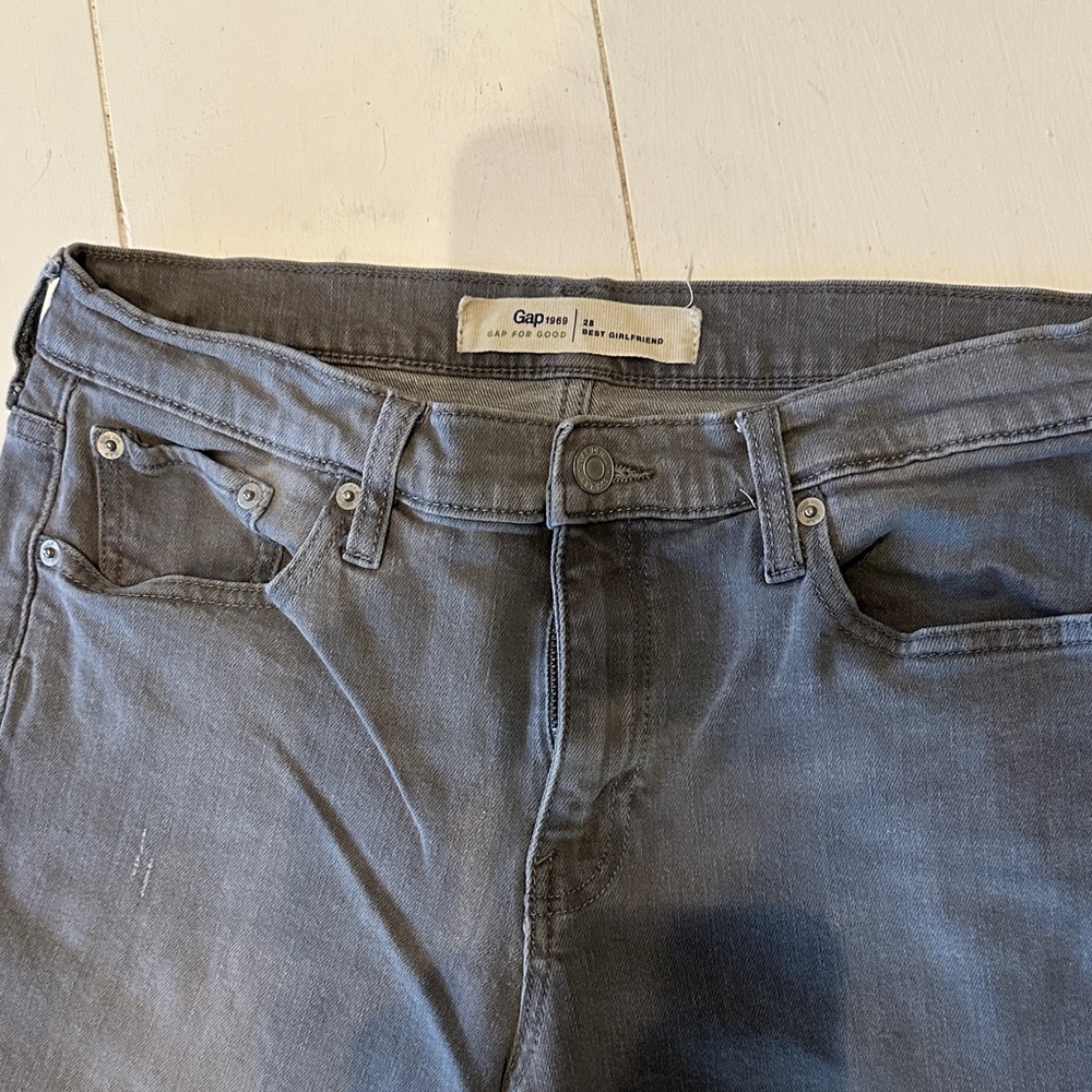 GAP womens Slim Jeans in Washed Charcoal
